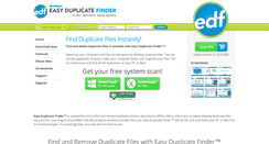 Desktop Screenshot of easyduplicatefinder.com